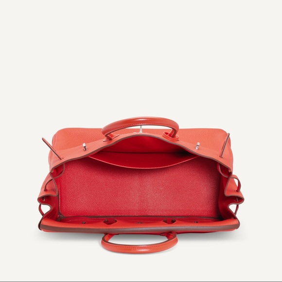 Hermes Birkin 35 CAPUCINE TOGO LEATHER WITH PALLADIUM HARDWARE
HERMÈS, 2015 - Picture 4 of 6